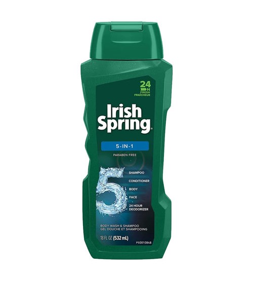 Irish Spring 5in1 Body Wash and Shampoo 532ml